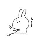 しんぷるな うさぎちゃん（個別スタンプ：21）