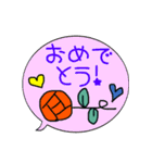 吹き出しでか文字スタンプ★オシャレ女子用（個別スタンプ：7）