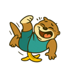面白い小さなカワウソ（個別スタンプ：1）