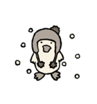 もちもちのおともだち【セピア】（個別スタンプ：1）