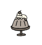 もちもちのおともだち【セピア】（個別スタンプ：6）