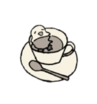 もちもちのおともだち【セピア】（個別スタンプ：7）
