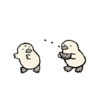 もちもちのおともだち【セピア】（個別スタンプ：9）
