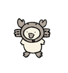 もちもちのおともだち【セピア】（個別スタンプ：18）
