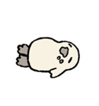 もちもちのおともだち【セピア】（個別スタンプ：34）