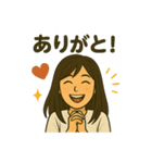 さきとハニの仲良しスタンプ（個別スタンプ：4）