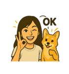 さきとハニの仲良しスタンプ（個別スタンプ：5）