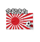 日章旗とサッカーボール（個別スタンプ：13）
