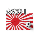 日章旗とサッカーボール（個別スタンプ：15）