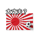 日章旗とサッカーボール（個別スタンプ：16）