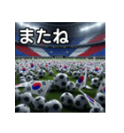 韓国国旗とサッカーボール（個別スタンプ：23）