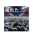 韓国国旗とサッカーボール（個別スタンプ：31）