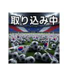 韓国国旗とサッカーボール（個別スタンプ：33）