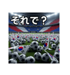 韓国国旗とサッカーボール（個別スタンプ：39）