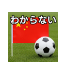 中国国旗とサッカーボール（個別スタンプ：30）