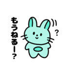 さすがに寝たいうさぎのらるちゃん（個別スタンプ：3）