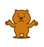 こう見えてカピパラスタンプ（個別スタンプ：3）