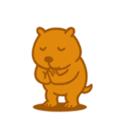 こう見えてカピパラスタンプ（個別スタンプ：8）