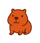 こう見えてカピパラスタンプ（個別スタンプ：10）