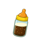 大人哺乳瓶で一杯（個別スタンプ：1）