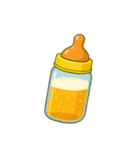 大人哺乳瓶で一杯（個別スタンプ：4）