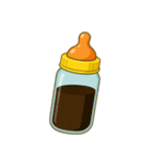 大人哺乳瓶で一杯（個別スタンプ：7）