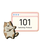 クッキー猫のHTTPステータスコード（個別スタンプ：2）