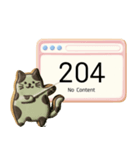 クッキー猫のHTTPステータスコード（個別スタンプ：7）