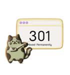 クッキー猫のHTTPステータスコード（個別スタンプ：10）