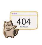 クッキー猫のHTTPステータスコード（個別スタンプ：17）