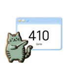 クッキー猫のHTTPステータスコード（個別スタンプ：21）