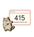 クッキー猫のHTTPステータスコード（個別スタンプ：25）