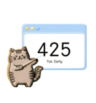 クッキー猫のHTTPステータスコード（個別スタンプ：27）