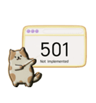 クッキー猫のHTTPステータスコード（個別スタンプ：30）