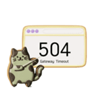 クッキー猫のHTTPステータスコード（個別スタンプ：33）