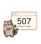 クッキー猫のHTTPステータスコード（個別スタンプ：36）
