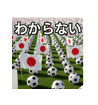 日本国旗とサッカーボール（個別スタンプ：30）