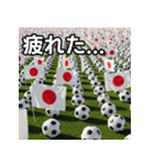 日本国旗とサッカーボール（個別スタンプ：31）