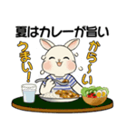 ラビリーうさぎさん ♡ 夏・ブルー（個別スタンプ：18）