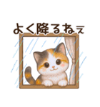 Vol.4☆【敬語/真夏】ふわふわ三毛猫（個別スタンプ：38）