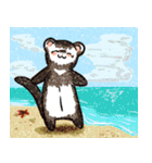 フェレットと一緒の夏（個別スタンプ：7）