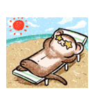 フェレットと一緒の夏（個別スタンプ：14）