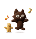 大人かわいい絵本の猫41[夏]3DフェルトVer（個別スタンプ：25）