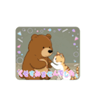 猫とくま 動くアニメ 日常（個別スタンプ：16）