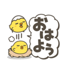 ひよこがいっぱい 毎日デカ文字スタンプ（個別スタンプ：13）