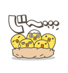 ひよこがいっぱい 毎日デカ文字スタンプ（個別スタンプ：27）