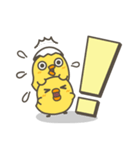 ひよこがいっぱい 毎日デカ文字スタンプ（個別スタンプ：34）