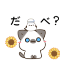 横浜弁のシャム猫とシマエナガ（個別スタンプ：8）