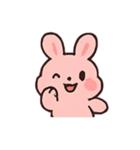 うさぎのもっちりかわいいパレード（個別スタンプ：4）