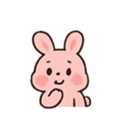 うさぎのもっちりかわいいパレード（個別スタンプ：6）